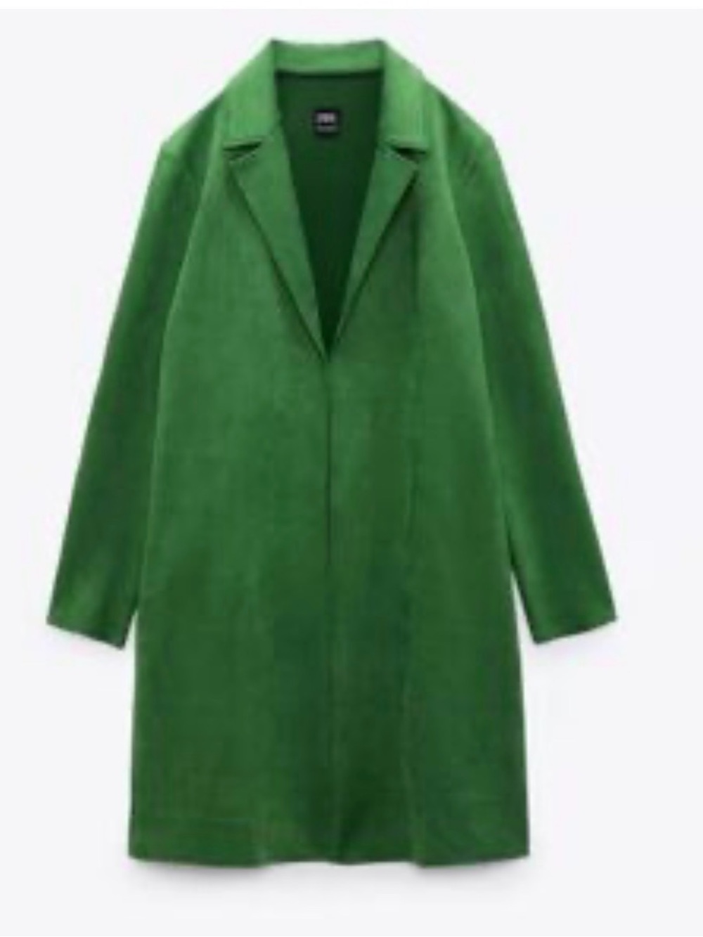 Zara Emerald Green Longline Trench Coat